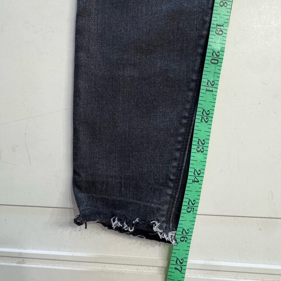 Spanx Women’s Small Distressed Denim Jeggings Jeans Black Pull On Medium Wash - Picture 3 of 7